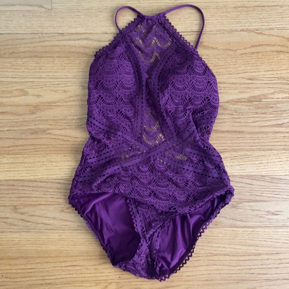 BECCA croquet swimsuit - PLUM